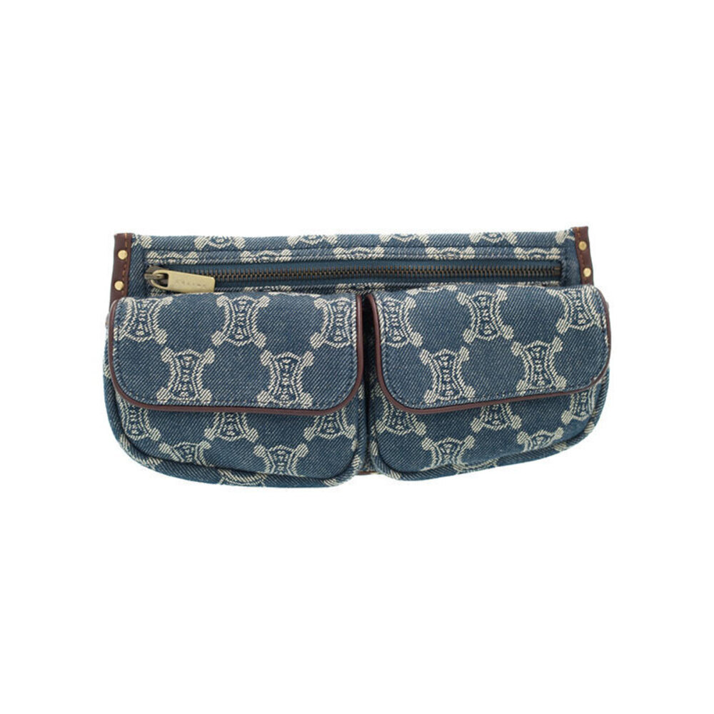 Celine Paris Macadam Waist Clutch Body Bum Crossbody Belt Bag